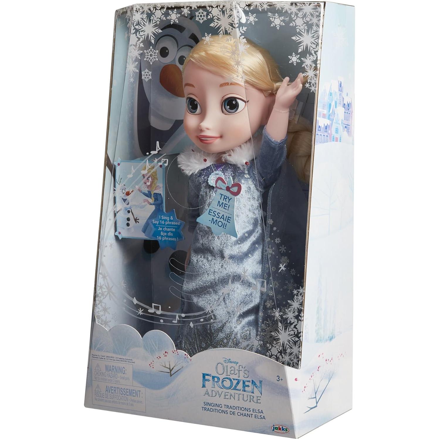 Muñeca Elsa Tradiciones Cantantes Disney Frozen 35.56 cm