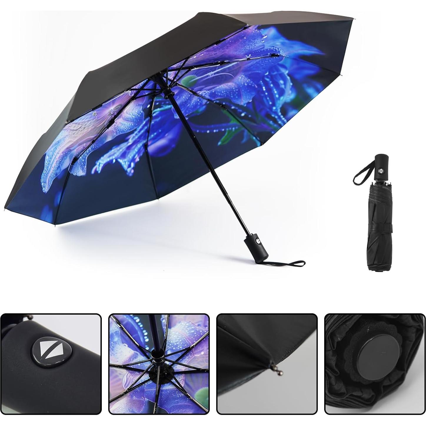 Paraguas Automático Compacto SY COMPACT a Prueba de Viento