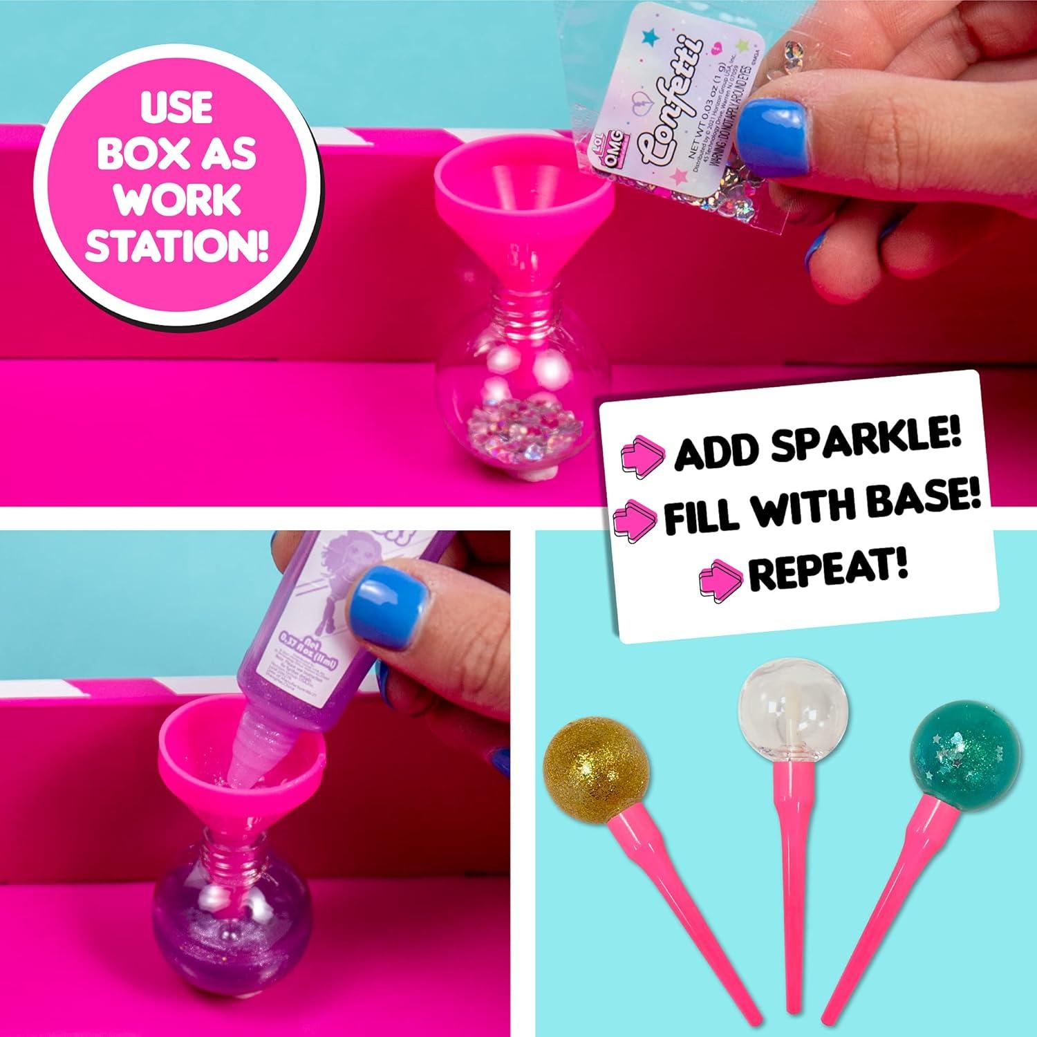 Kit Brillo Labial L.O.L. Surprise! O.M.G. 4 Sabores DIY