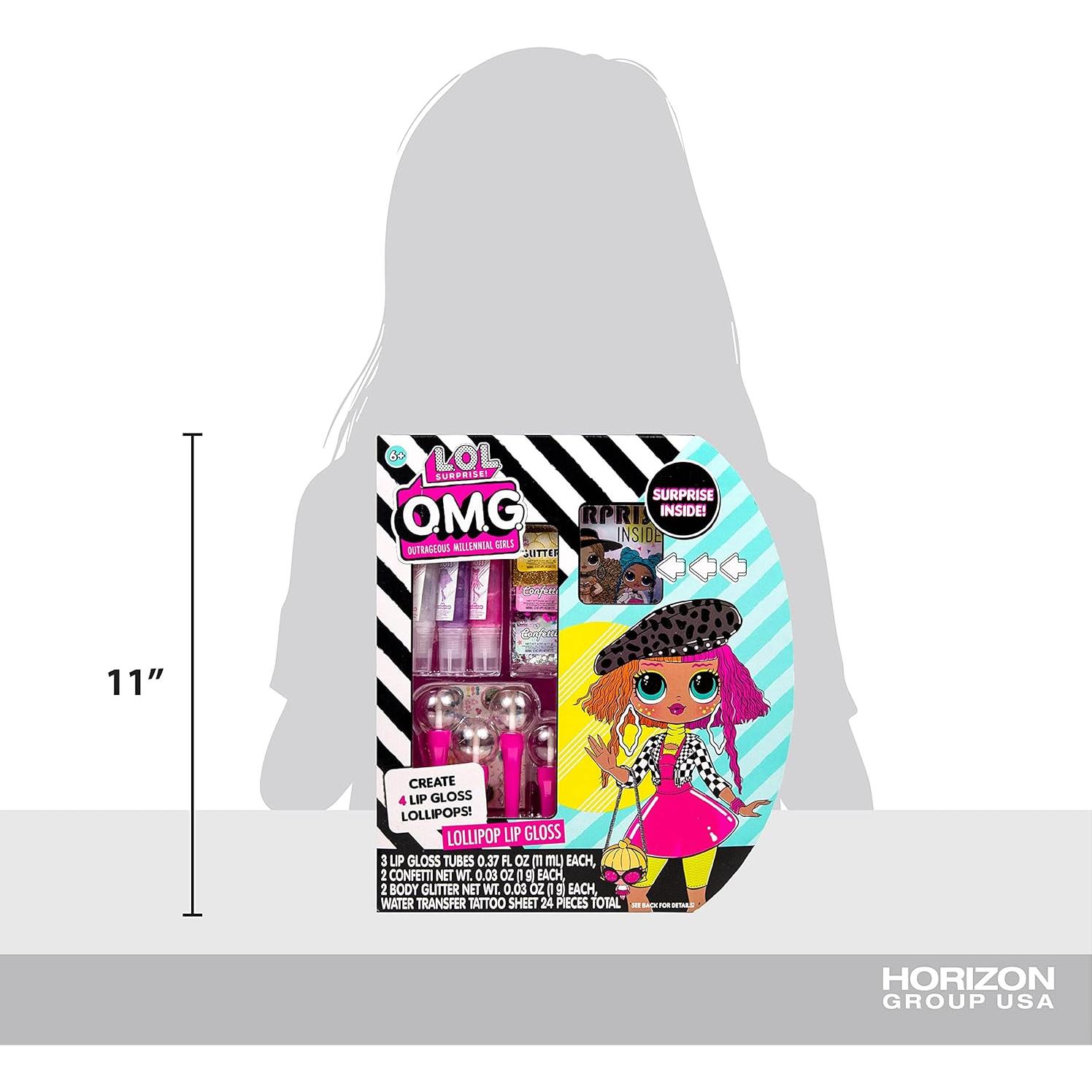 Kit Brillo Labial L.O.L. Surprise! O.M.G. 4 Sabores DIY