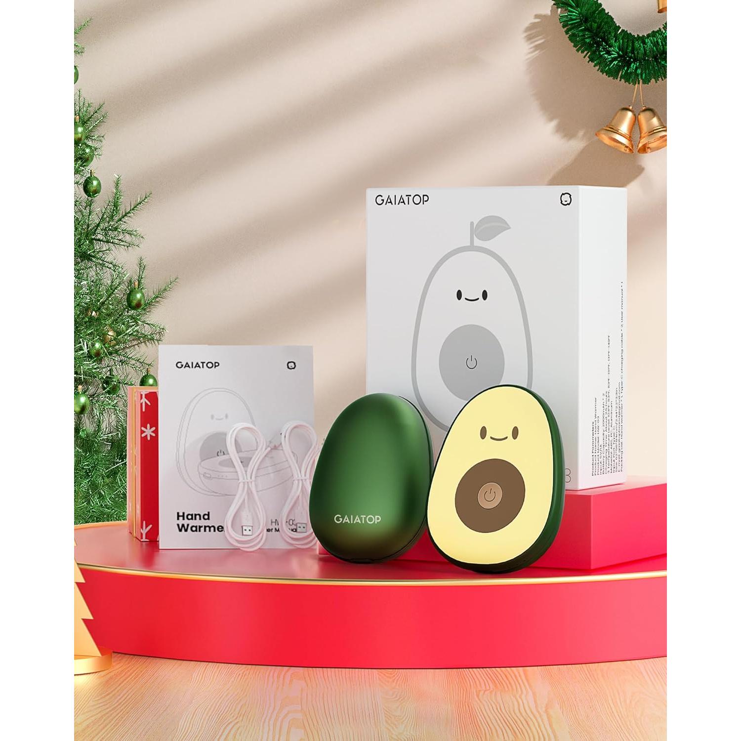 Calentadores de Manos Recargables Gaiatop 2 Piezas Aguacate