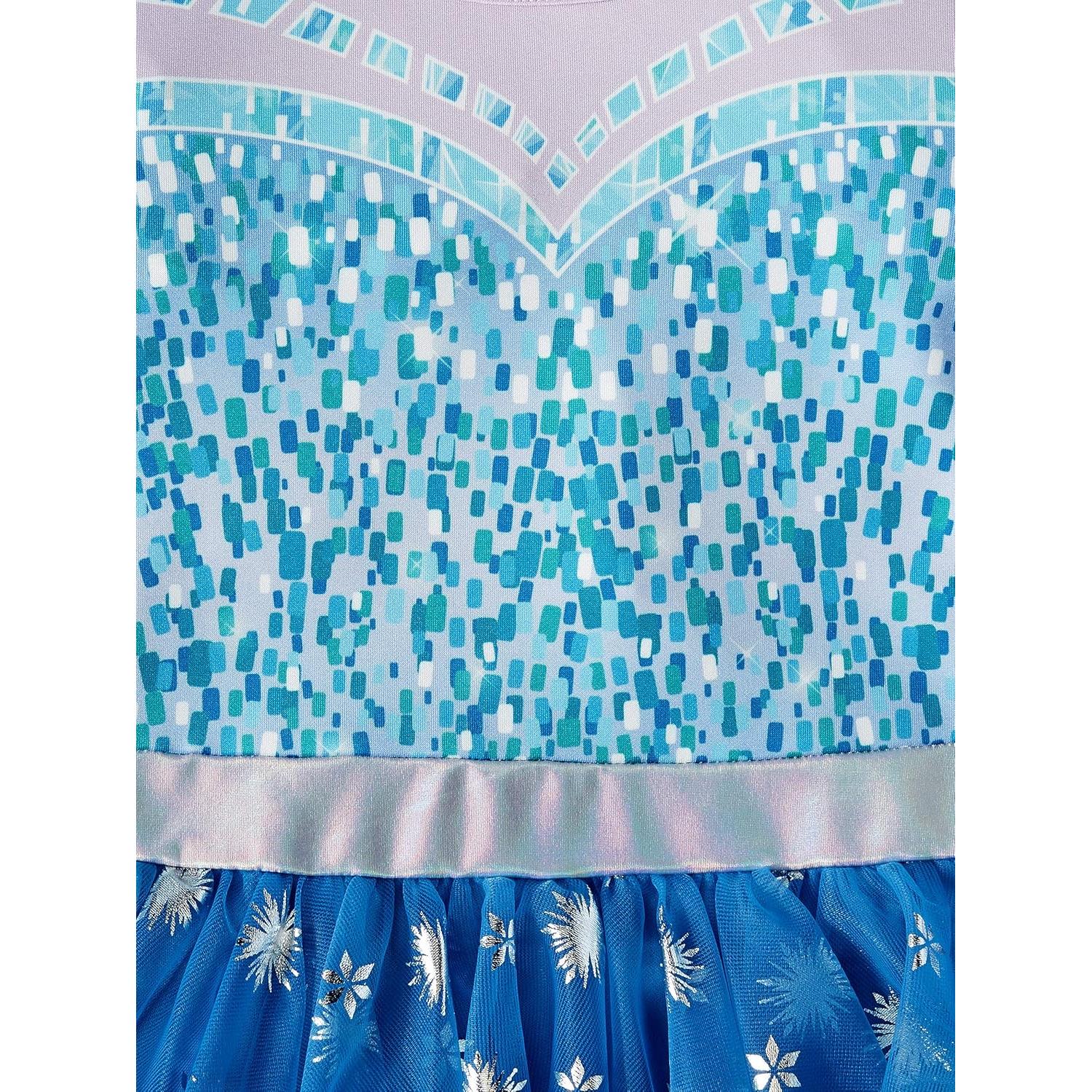 Vestido de Tutu en Capas Elsa Disney para Niñas 10-12 Años Azul