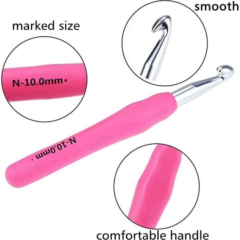 Juego de Ganchillos Ergonómicos Yarniss 6.5 a 10 mm - 5 Piezas