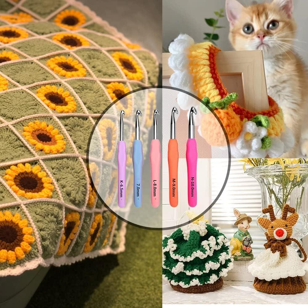 Juego de Ganchillos Ergonómicos Yarniss 6.5 a 10 mm - 5 Piezas