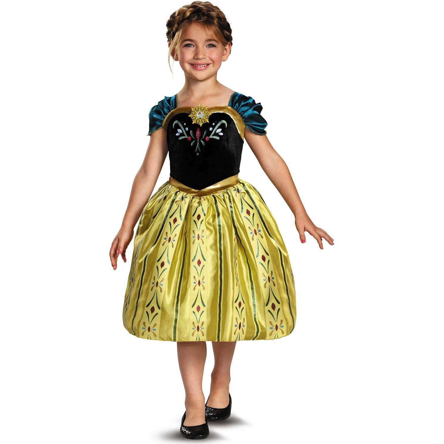Vestido de Coronación Anna Frozen Clásico Niña M (7-8 años)