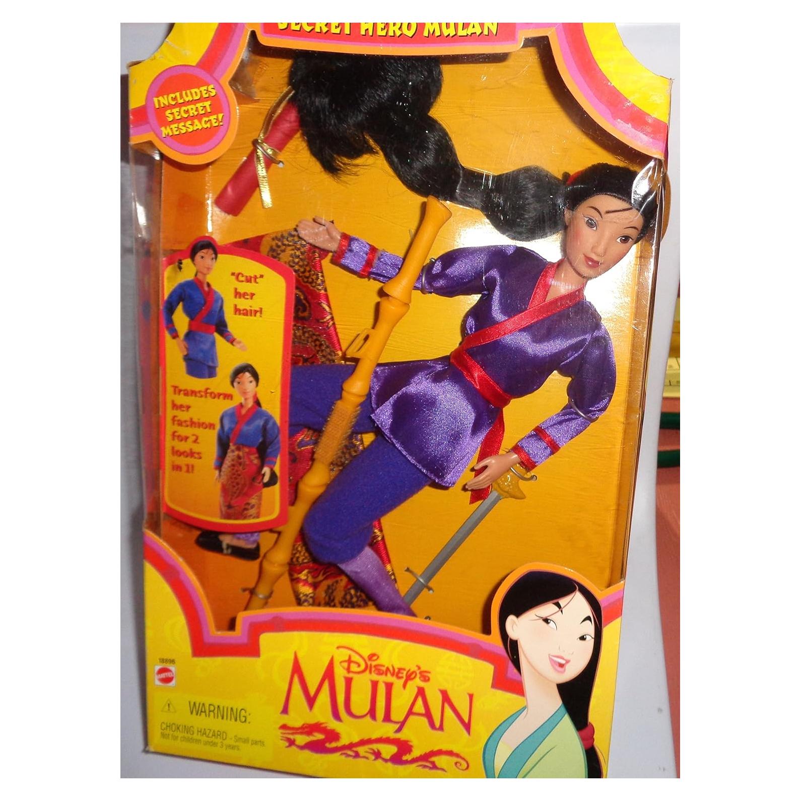 Muñeca Disney Héroe Secreto Mulan Mattel 1997 Nueva