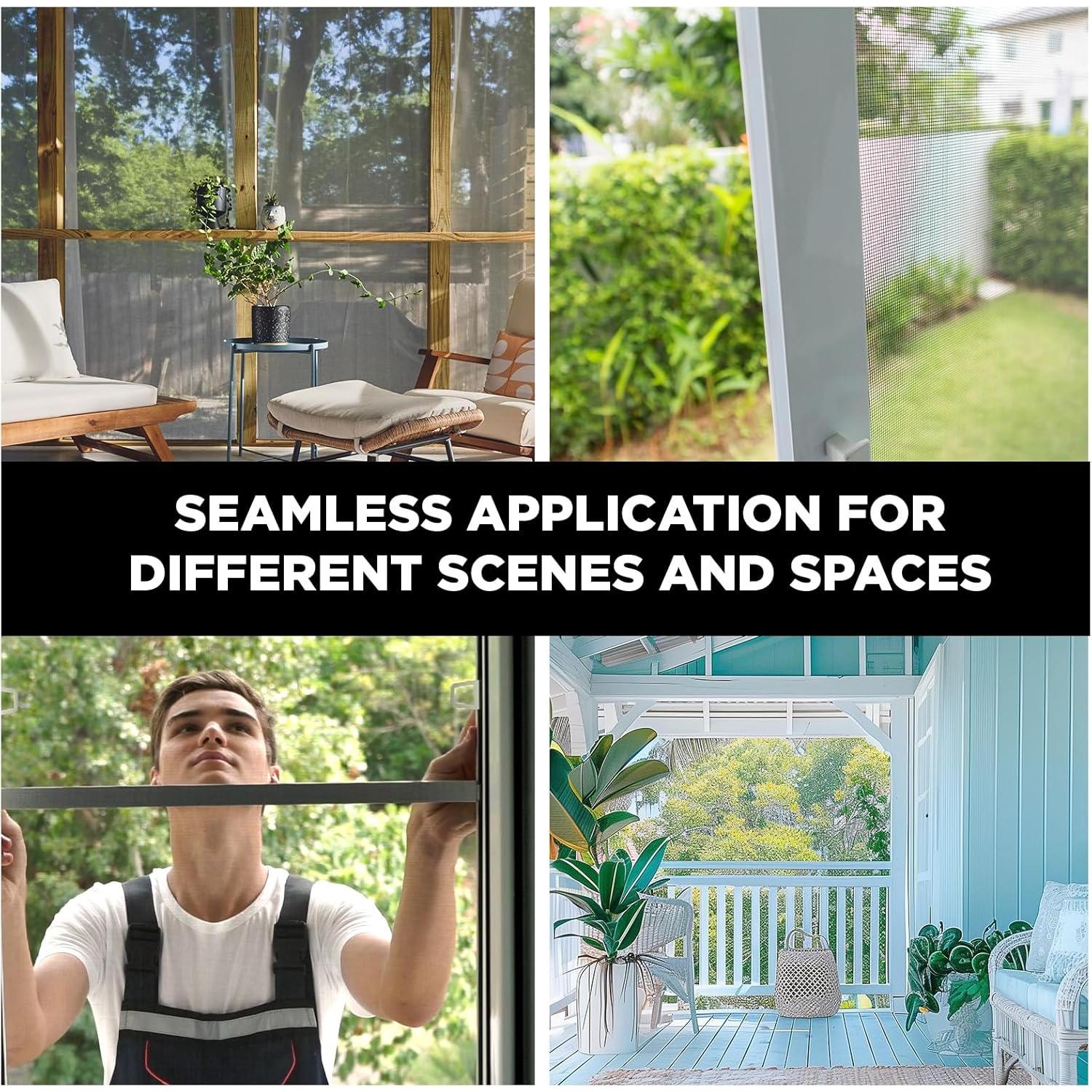 DOCA Malla de Pantalla de Ventana 2.44 m x 30.48 m - Carbón