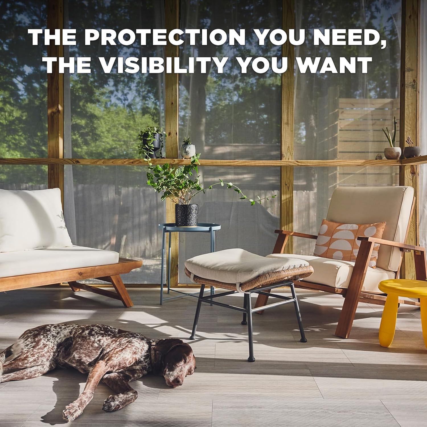 DOCA Malla de Pantalla de Ventana 2.44 m x 30.48 m - Carbón