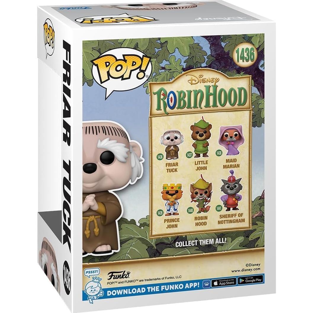 Figura de Vinilo Pop! Funko Robin Hood Hermano Tuck 9.53 cm
