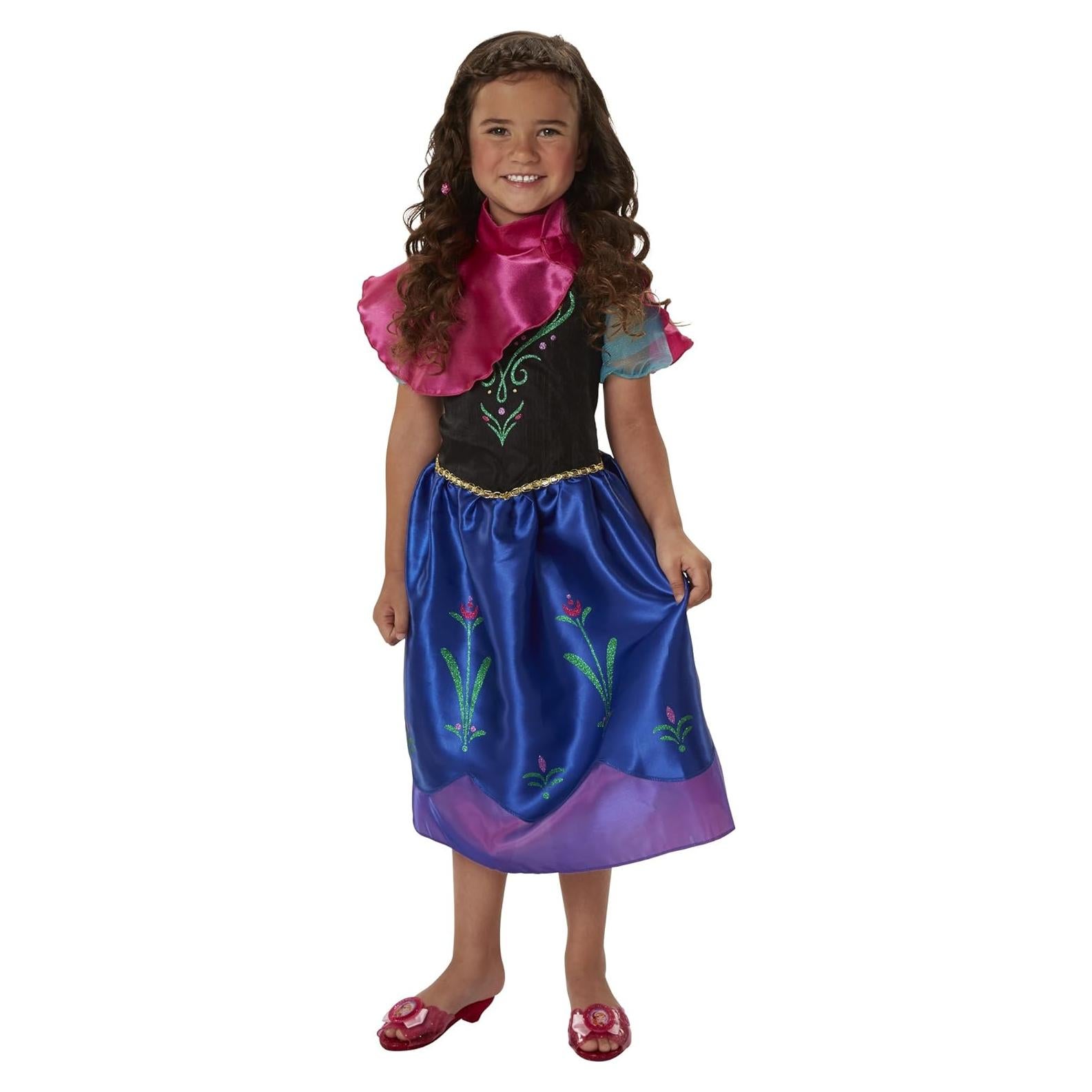 Vestido de Aventura Anna Disney Frozen 4-6 años con capa