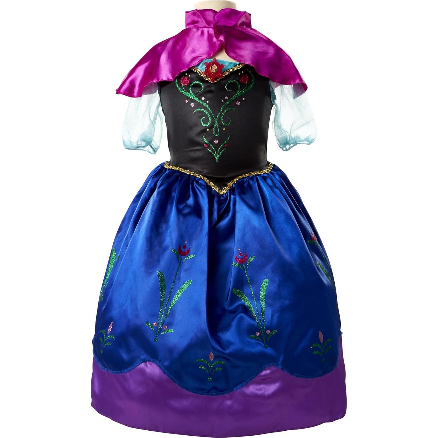Vestido de Aventura Anna Disney Frozen 4-6 años con capa
