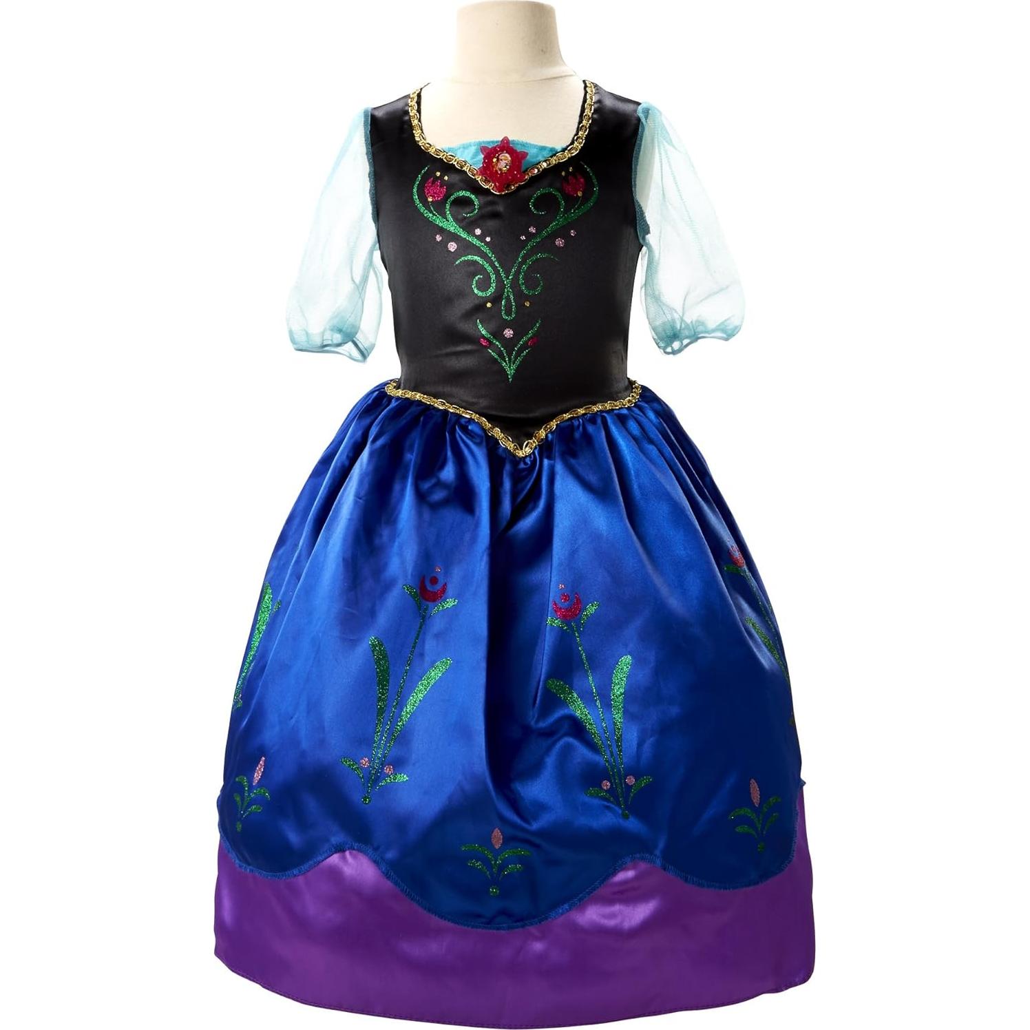 Vestido de Aventura Anna Disney Frozen 4-6 años con capa