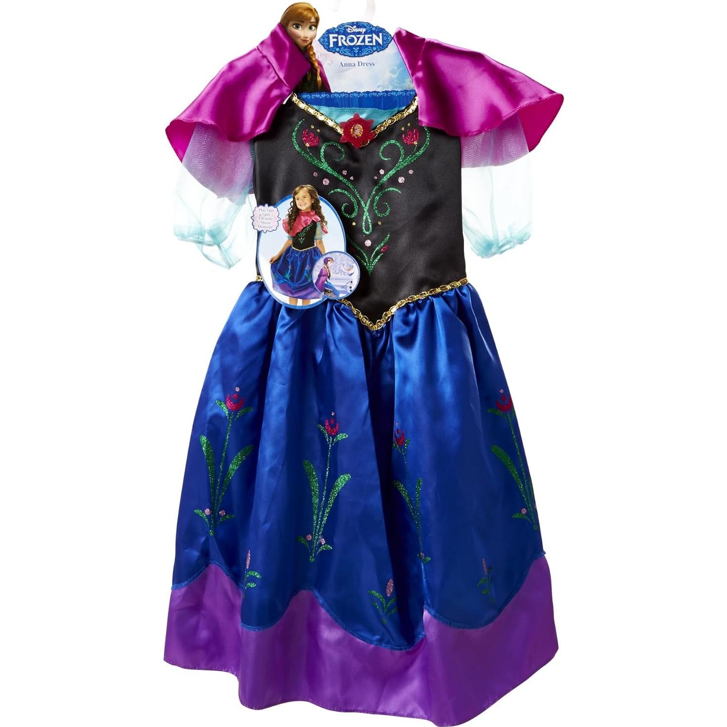 Vestido de Aventura Anna Disney Frozen 4-6 años con capa