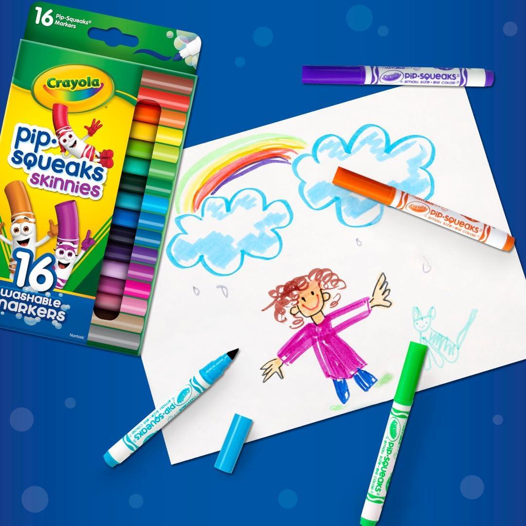 Marcadores Lavables Crayola Pip Squeaks 16 Colores Mini
