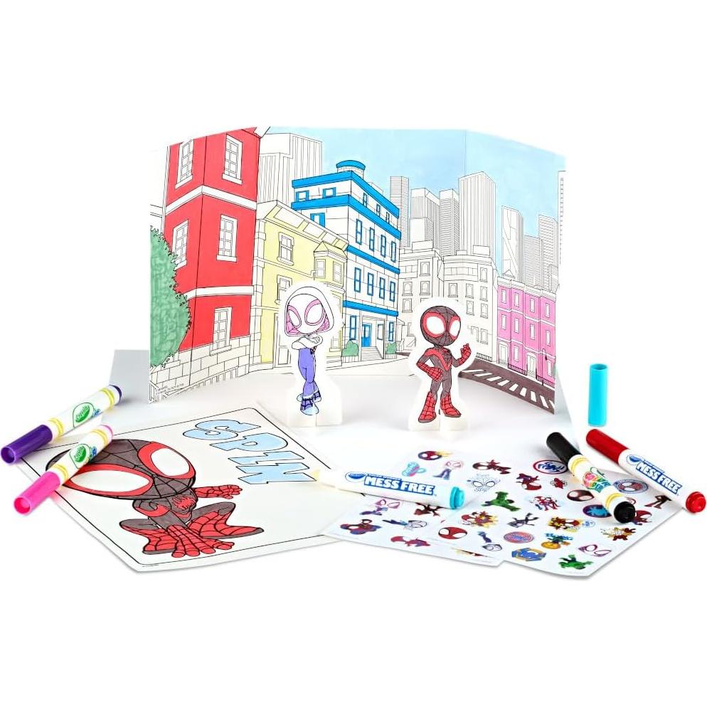 Kit de Colorear Crayola Spiderman Color Wonder 27 Páginas