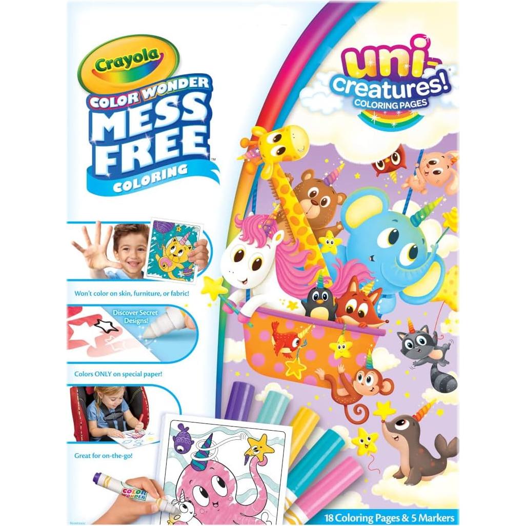 Crayola Color Wonder Unicreatures - Kit de Colorear Sin Desorden