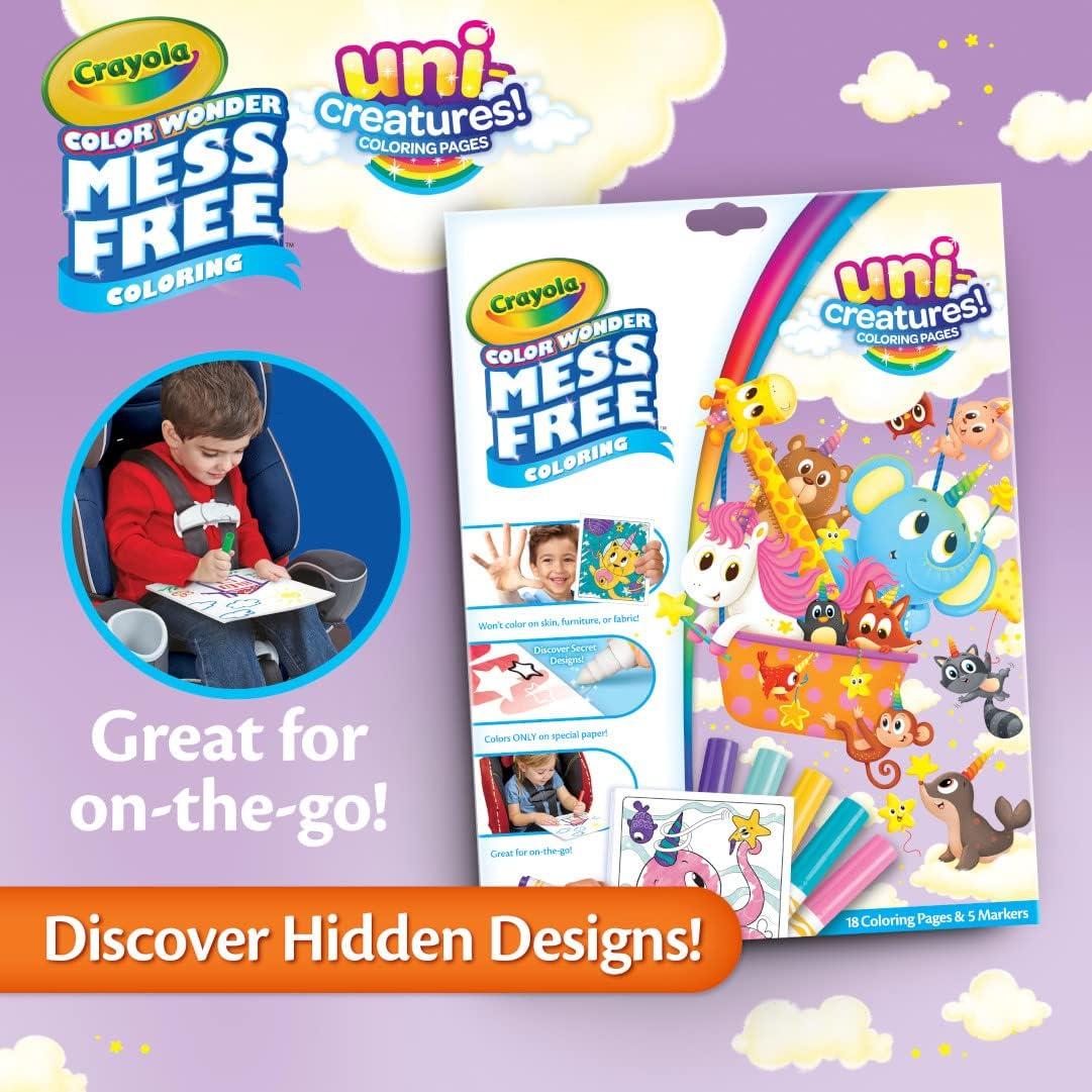 Crayola Color Wonder Unicreatures - Kit de Colorear Sin Desorden