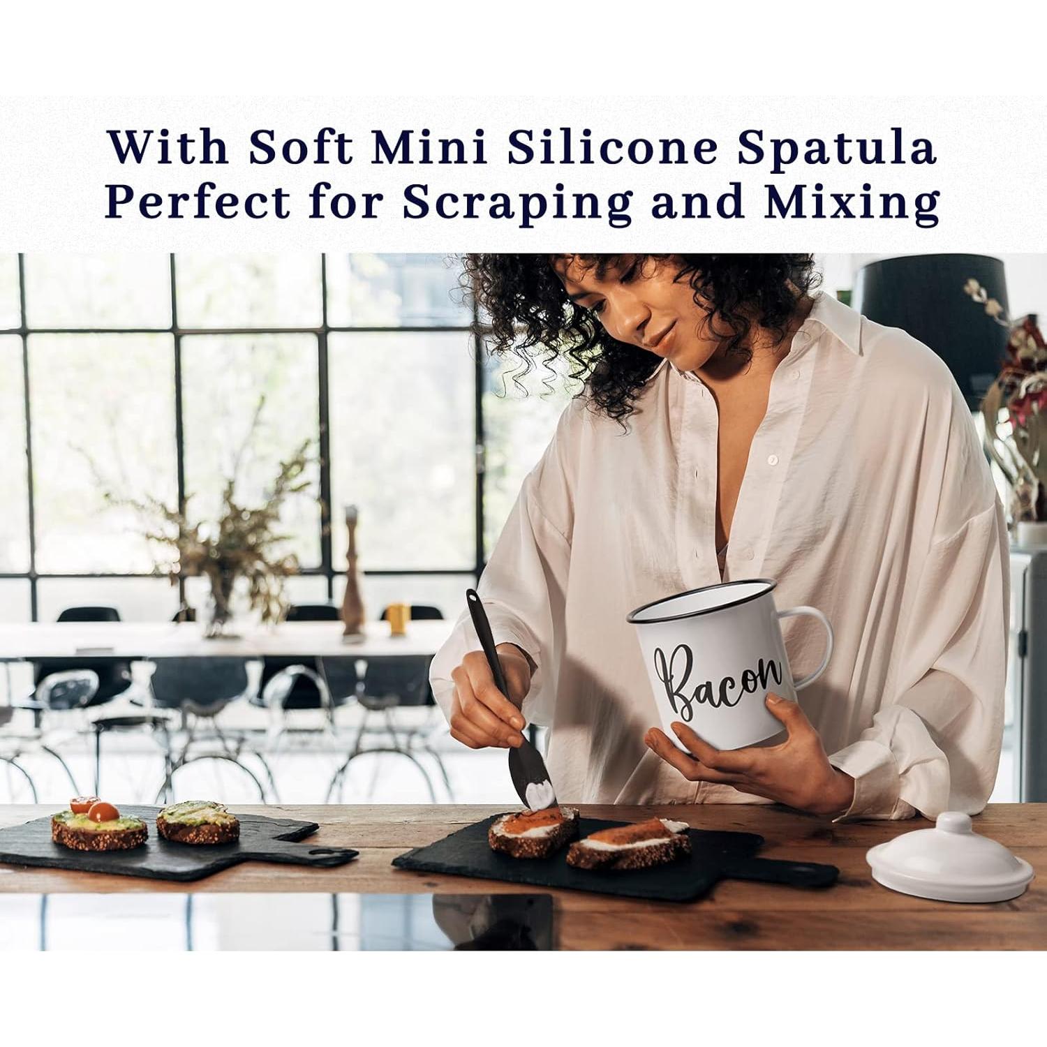 Contenedor de Grasa de Tocino Ayerphalo 1.3L con Colador y Espátula