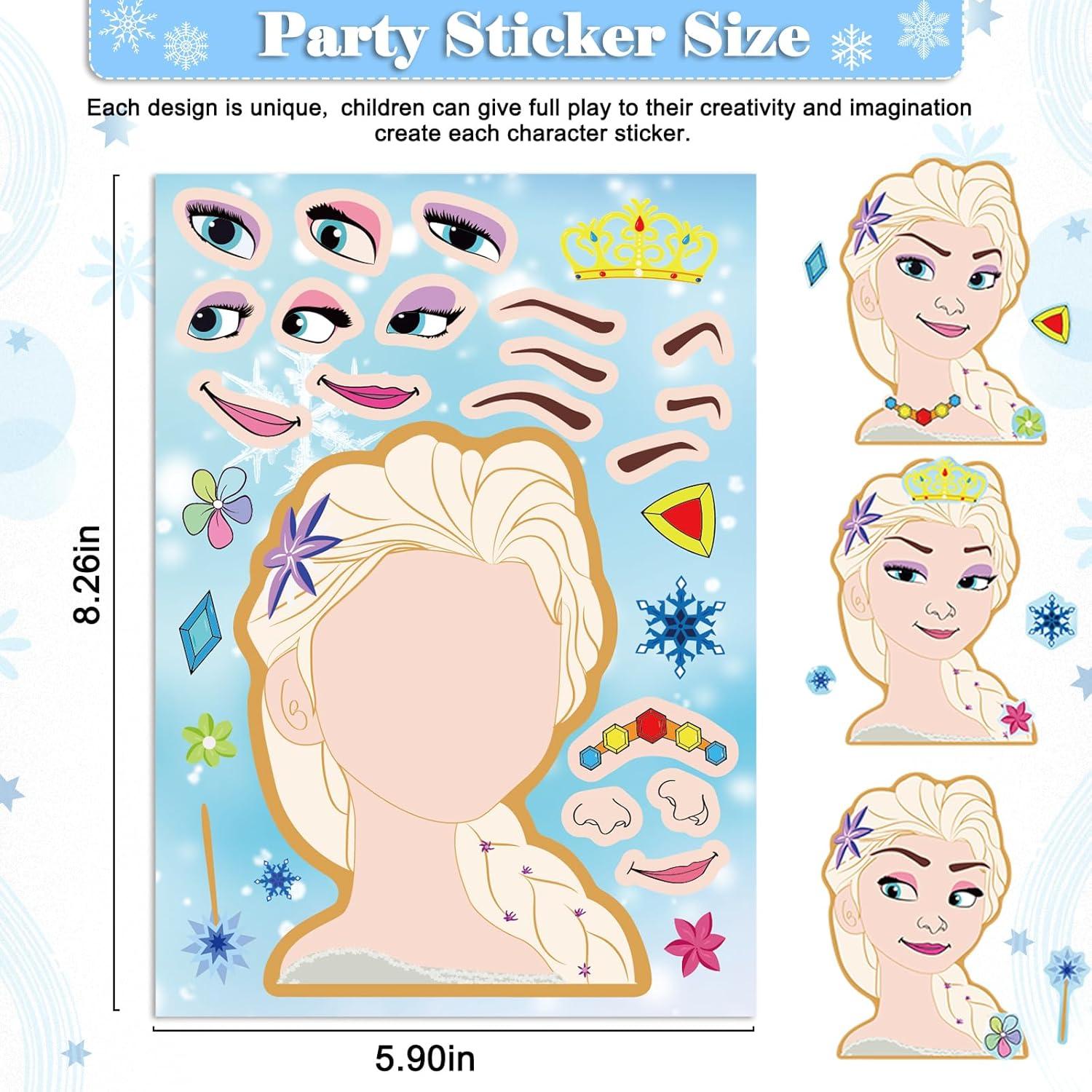 36 Stickers de Fiesta Congelada Purtarly - Hazlo Tú Mismo