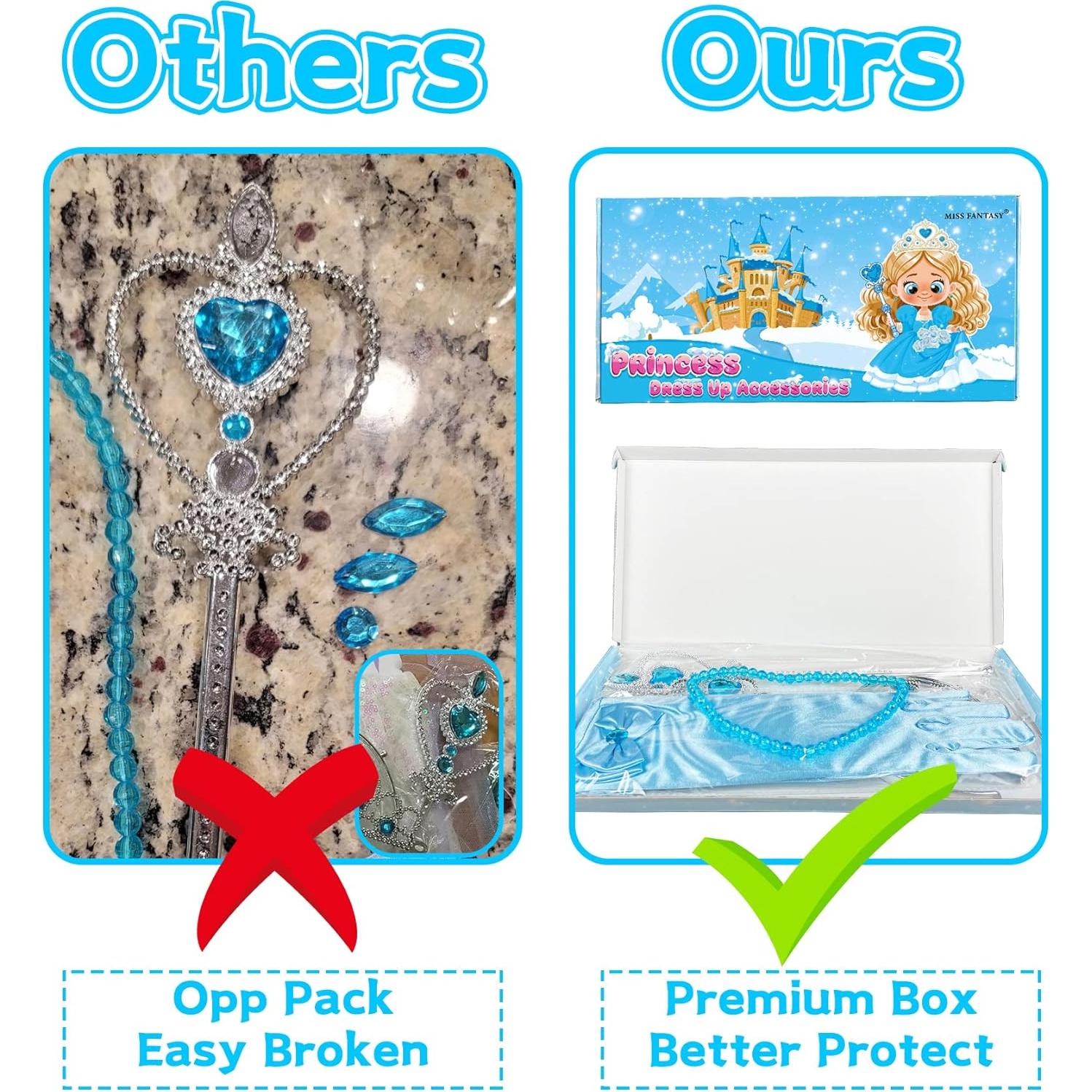 Conjunto de Accesorios de Princesa Elsa - 6 Piezas en Caja