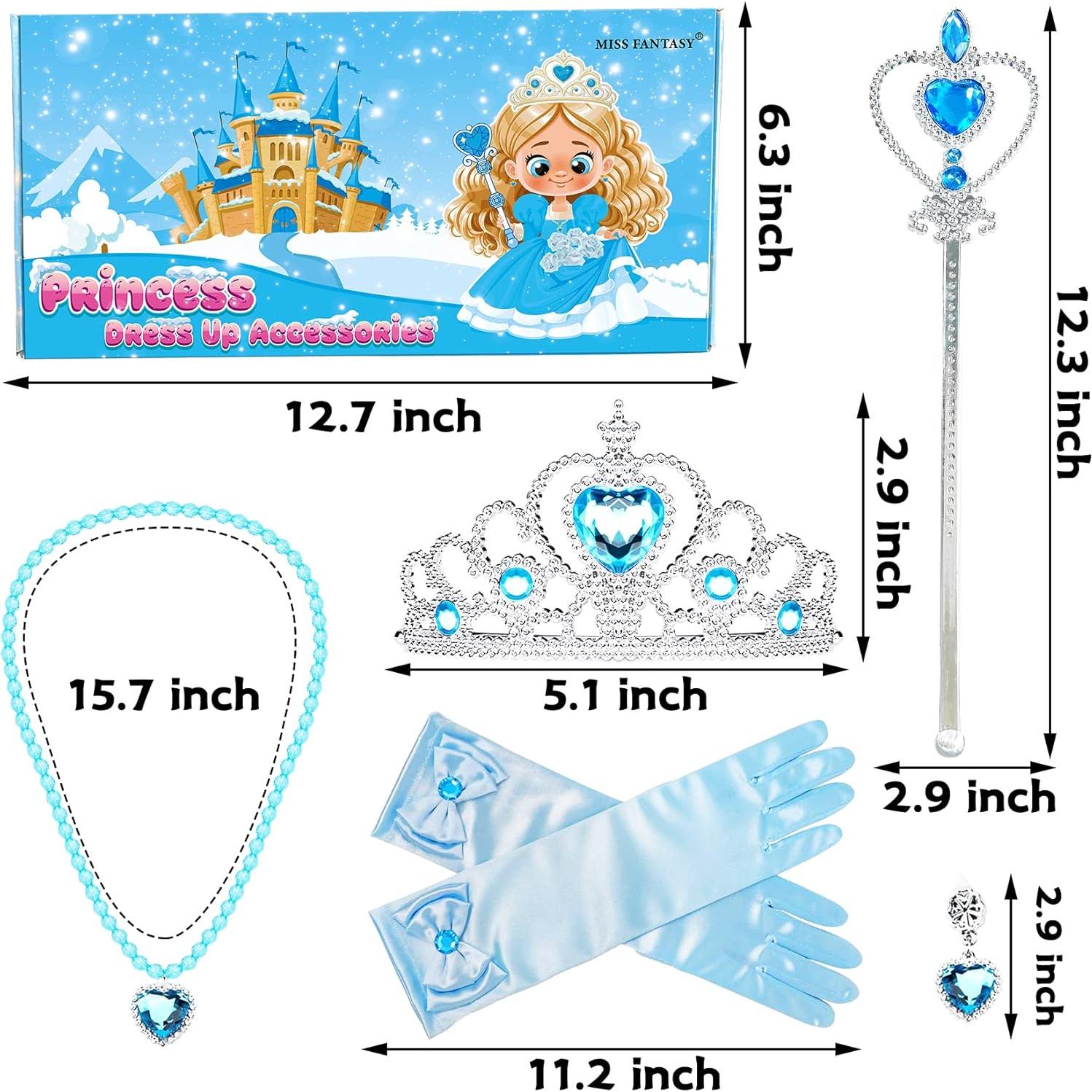 Conjunto de Accesorios de Princesa Elsa - 6 Piezas en Caja
