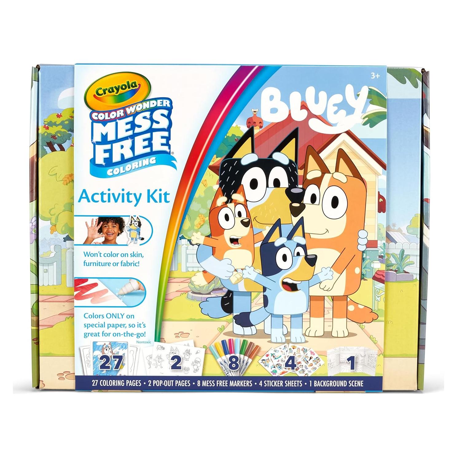 Kit de Actividades Color Wonder Crayola Bluey 27 Páginas