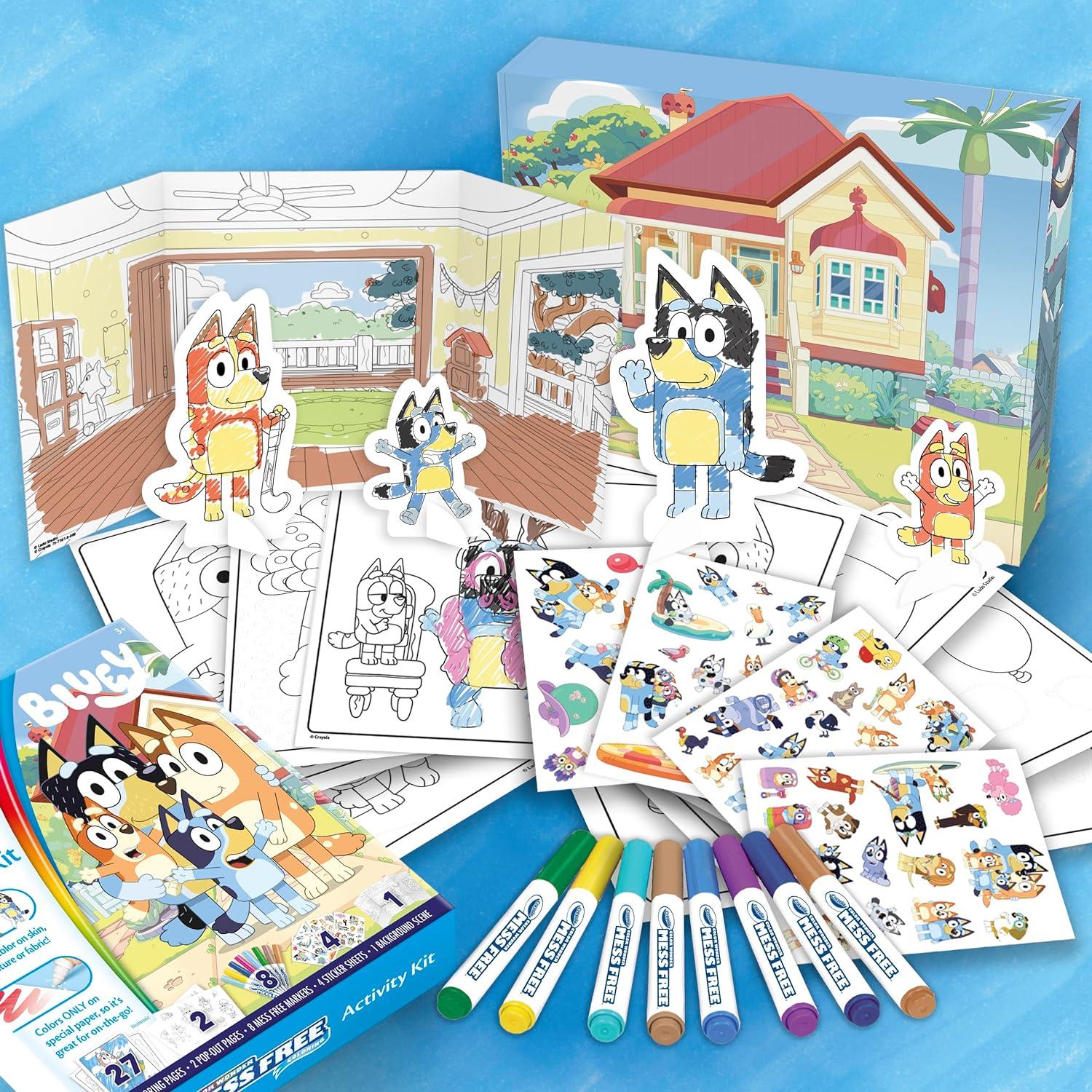 Kit de Actividades Color Wonder Crayola Bluey 27 Páginas