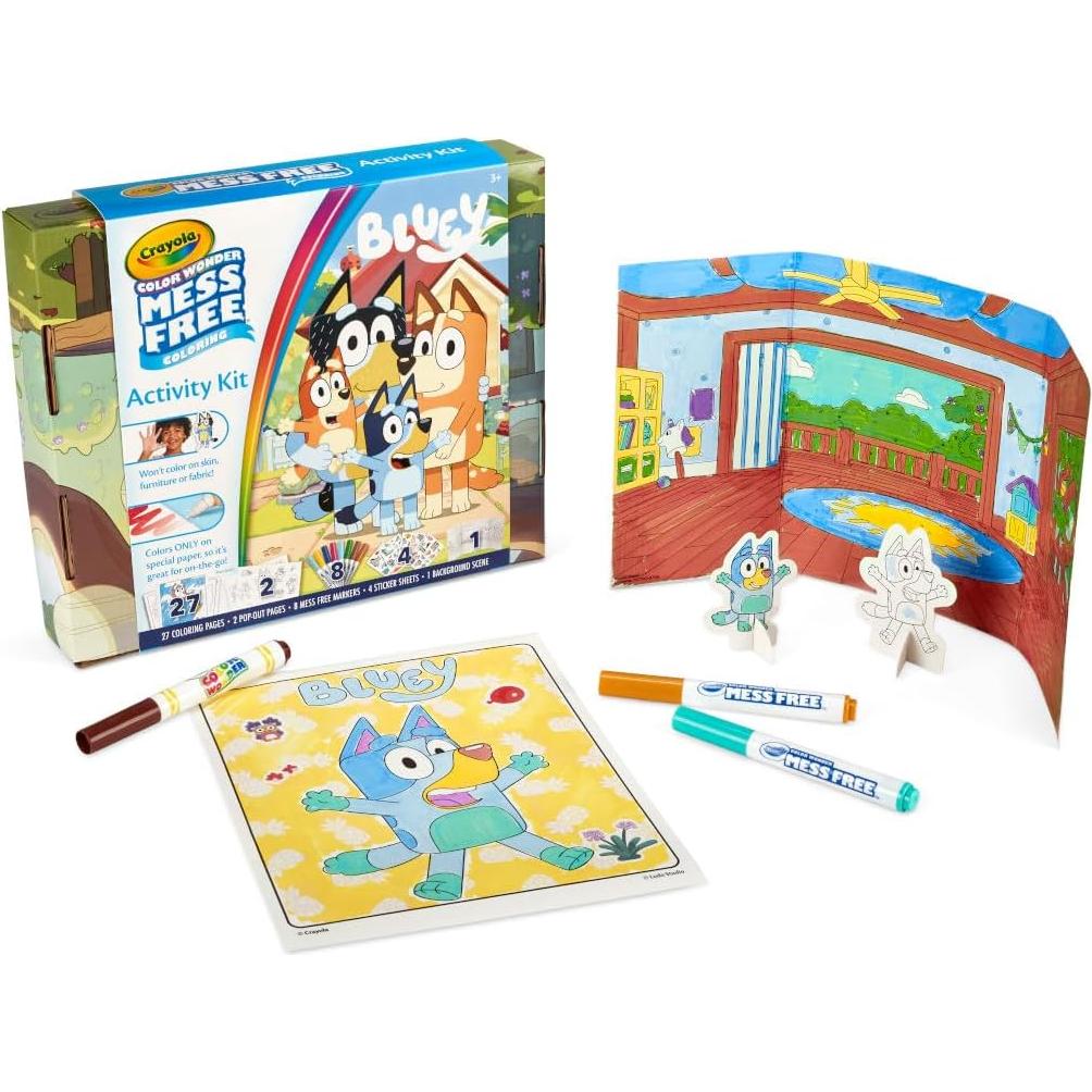 Kit de Actividades Color Wonder Crayola Bluey 27 Páginas