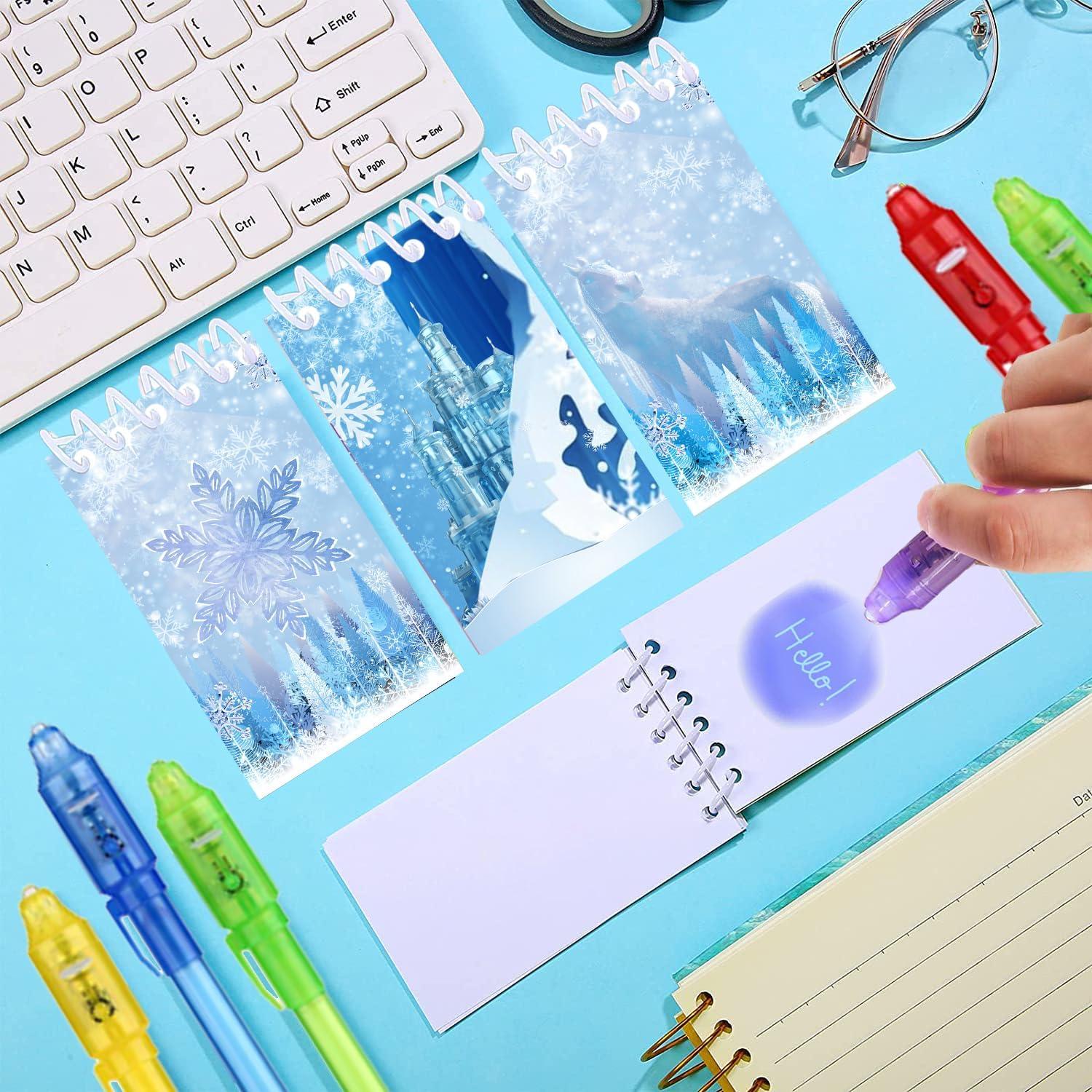 Favoritos de Fiesta Frozen | 12 Bolígrafos Tinta Invisible y 12 Mini Blocs