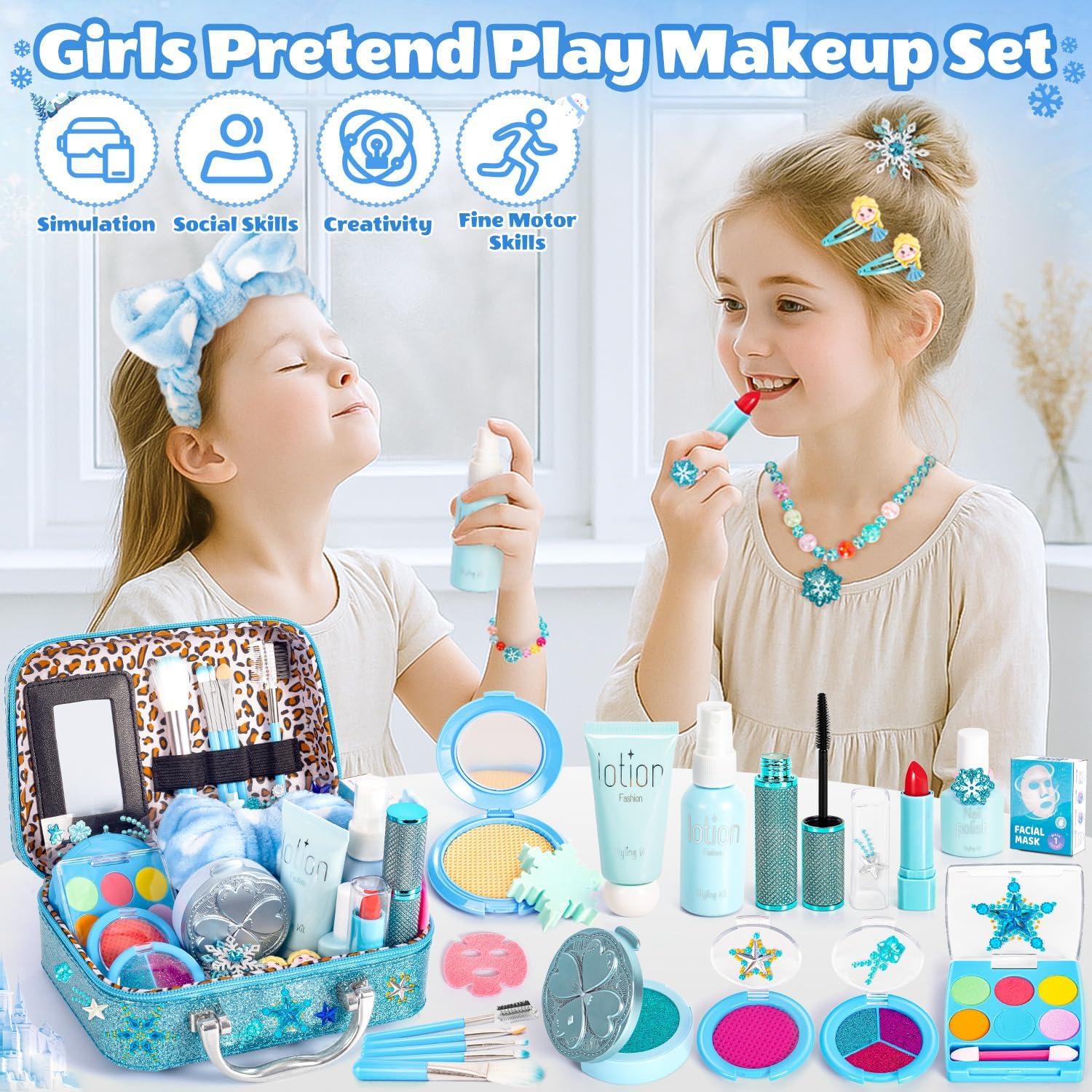 Juego de Maquillaje Falso Hohosunlar para Niñas 3-8 Años