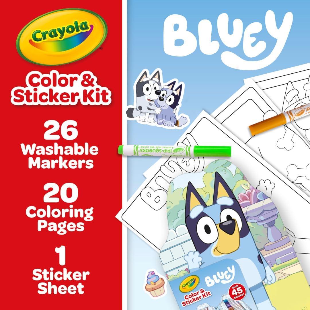Kit de Arte Crayola Bluey 45 Piezas para Niños