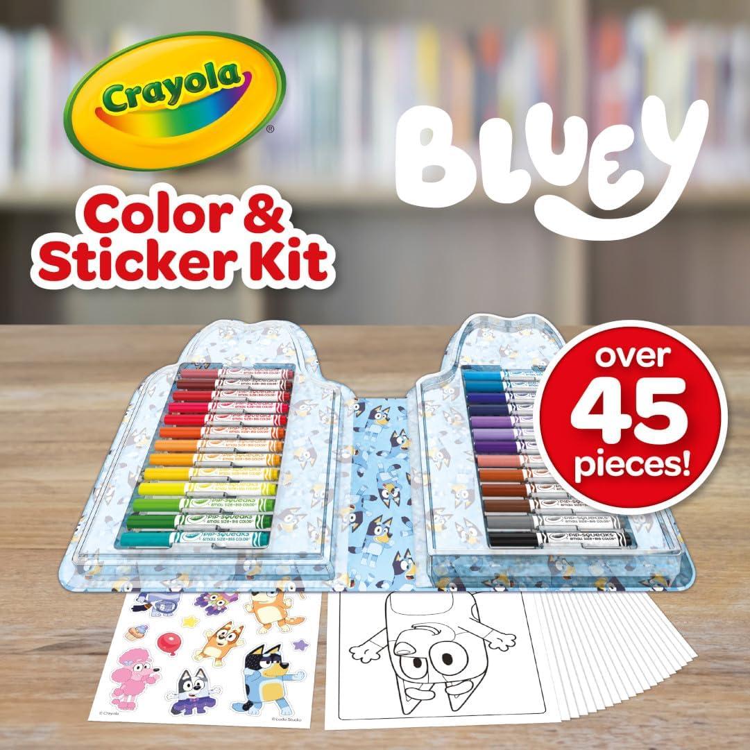 Kit de Arte Crayola Bluey 45 Piezas para Niños