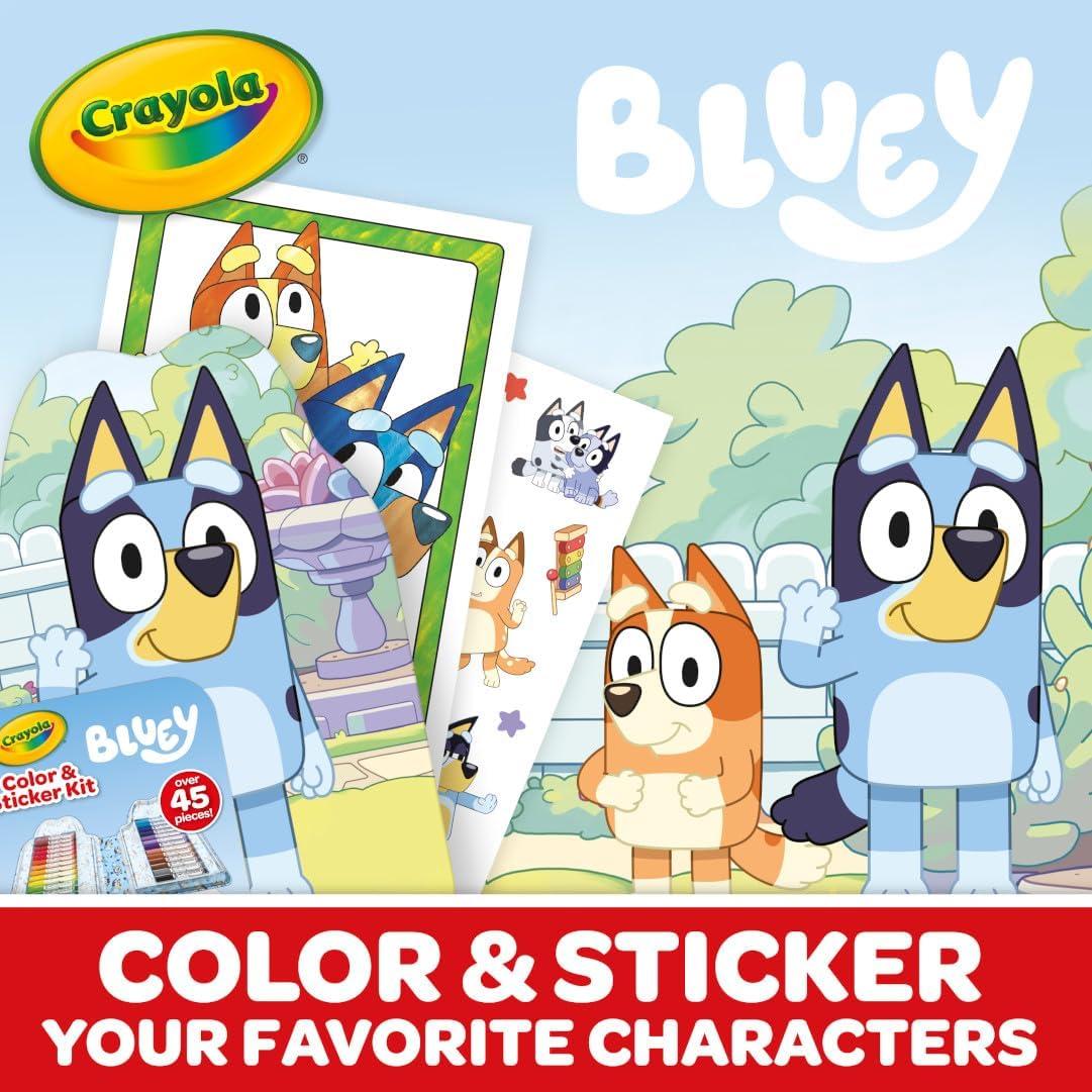 Kit de Arte Crayola Bluey 45 Piezas para Niños