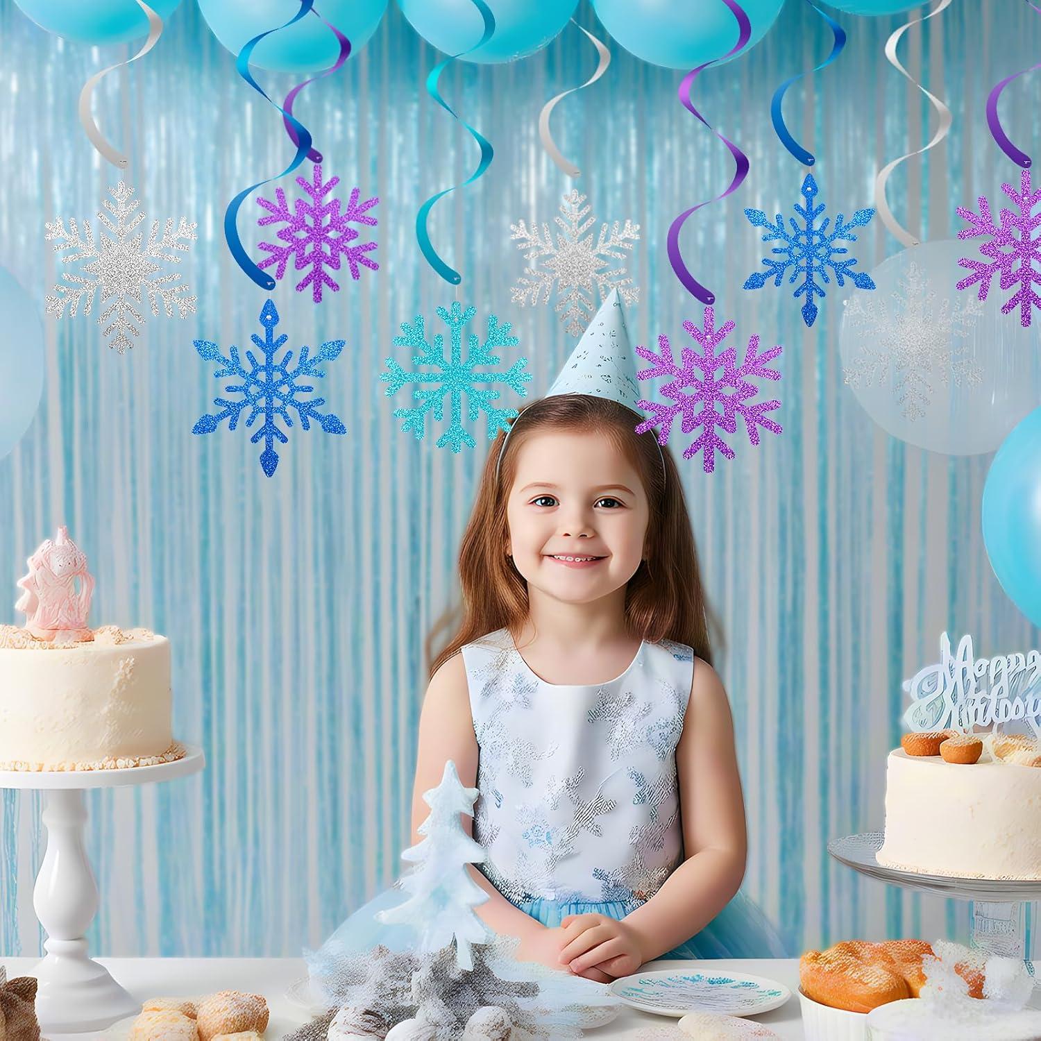 20 Decoraciones Colgantes Copos de Nieve PADELO - 101.6 cm