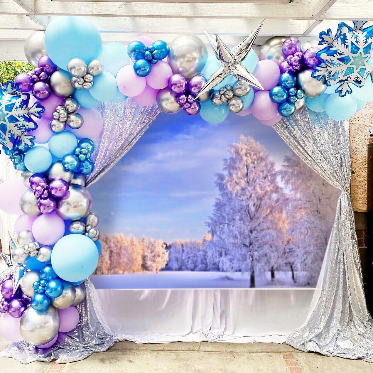 Globos de Fiesta Congelados 60pcs 30cm BAUANOOY Morados y Azules