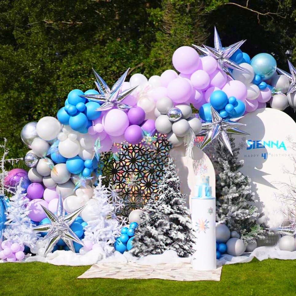 Globos de Fiesta Congelados 60pcs 30cm BAUANOOY Morados y Azules