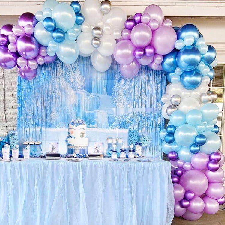 Globos de Fiesta Congelados 60pcs 30cm BAUANOOY Morados y Azules