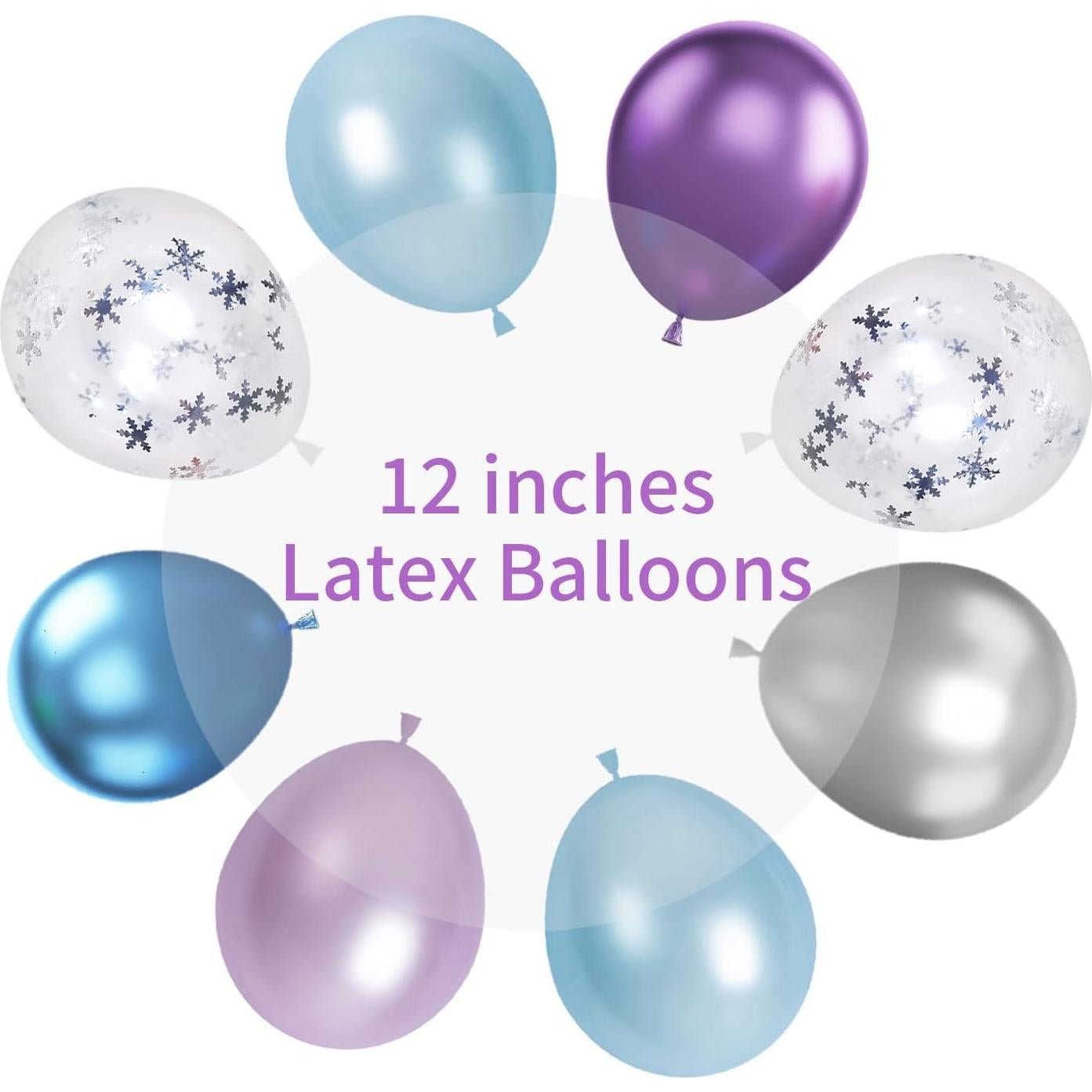 Globos de Fiesta Congelados Biapian 12 Pulgadas - 24 Piezas