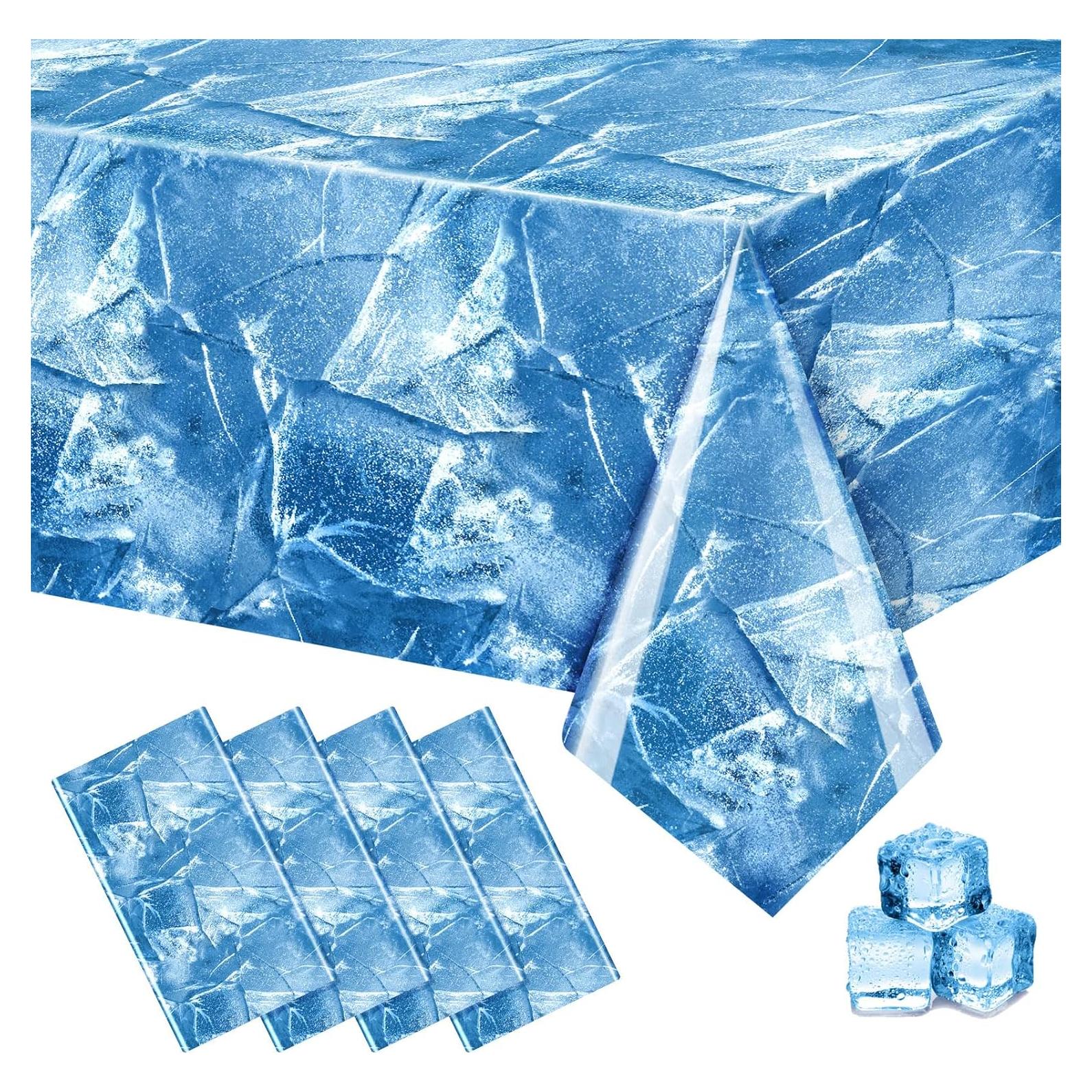 Mantel de Hielo FuWeave 4 Pcs 137 x 274 cm Decoración Fiesta