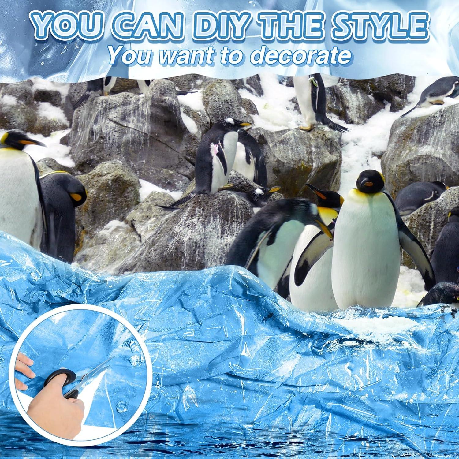 Mantel de Hielo FuWeave 4 Pcs 137 x 274 cm Decoración Fiesta