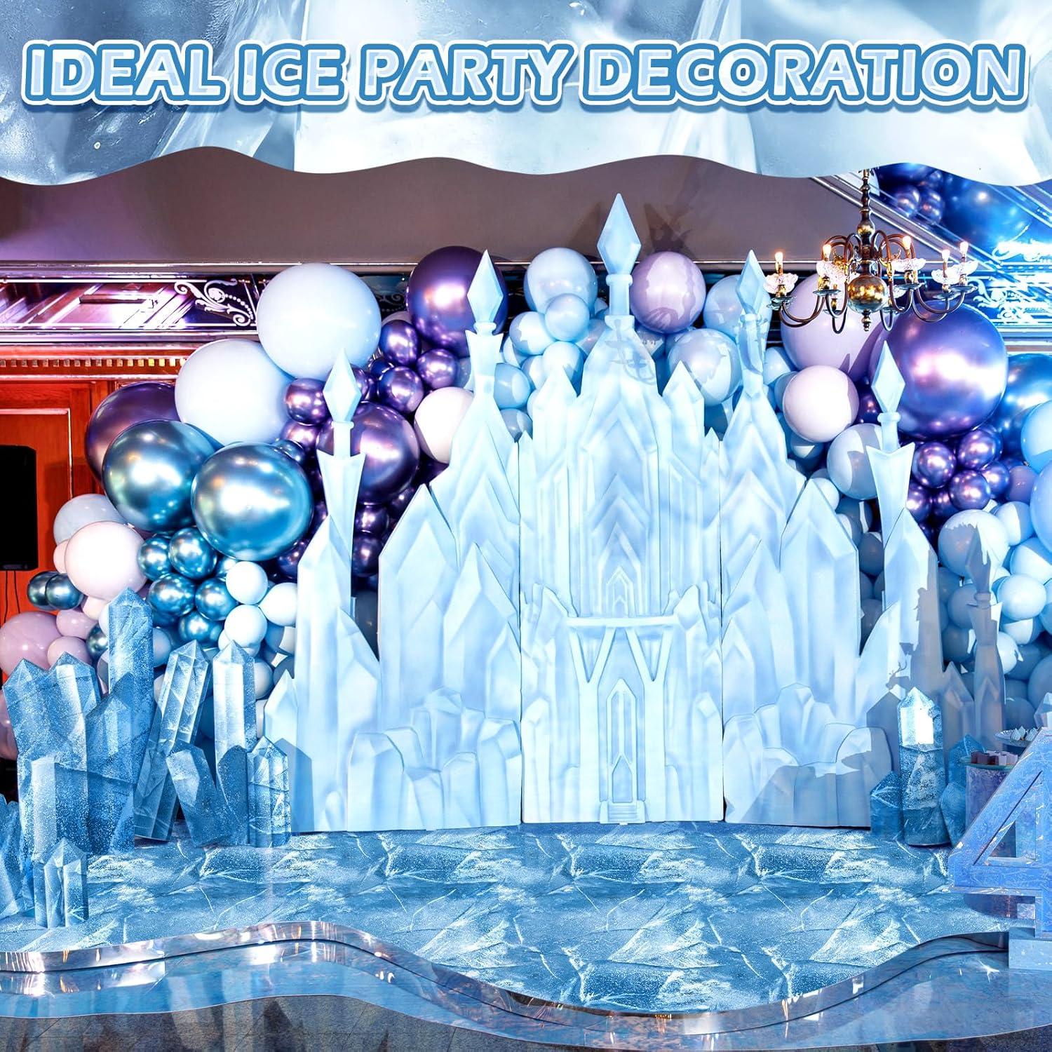 Mantel de Hielo FuWeave 4 Pcs 137 x 274 cm Decoración Fiesta