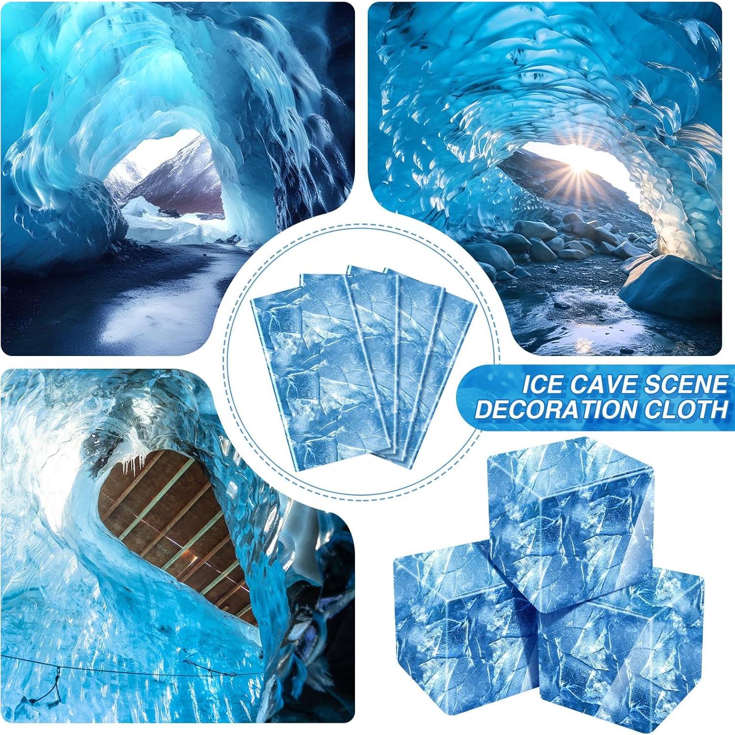 Mantel de Hielo FuWeave 4 Pcs 137 x 274 cm Decoración Fiesta