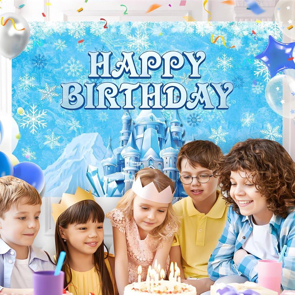 Decoraciones de Cumpleaños Frozen 73 Pcs - ISWAYSTORE