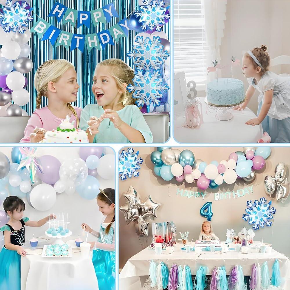 Decoraciones de Cumpleaños Frozen 73 Pcs - ISWAYSTORE