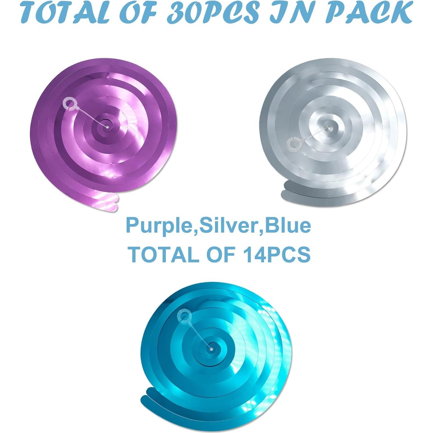 Decoraciones Colgantes de Copos de Nieve JIVELER 30 Piezas