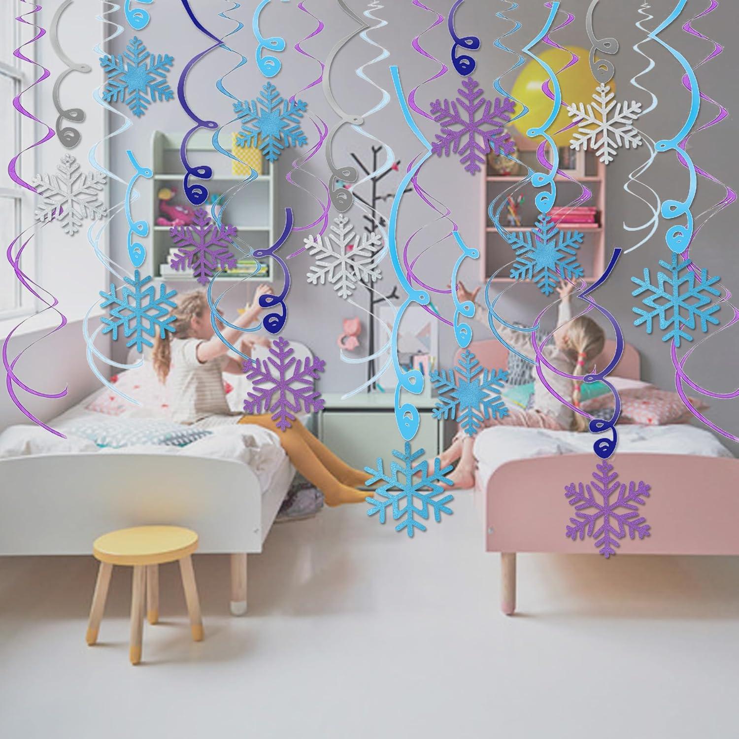 Decoraciones Colgantes de Copos de Nieve JIVELER 30 Piezas