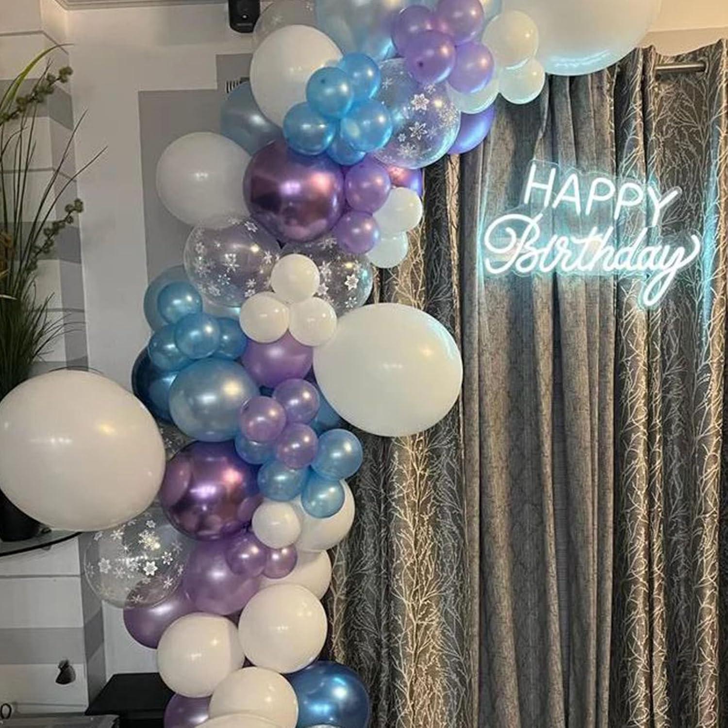 Globos Congelados Paready 60 Pcs 30.48 cm Morado y Azul