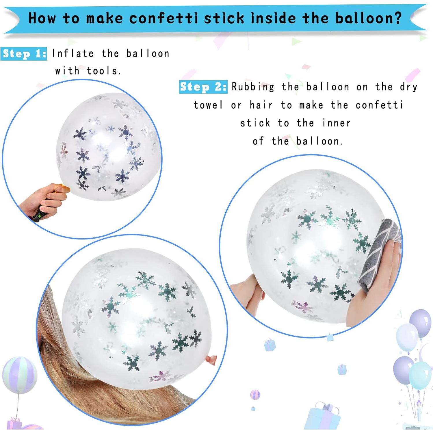 Globos Congelados Paready 60 Pcs 30.48 cm Morado y Azul