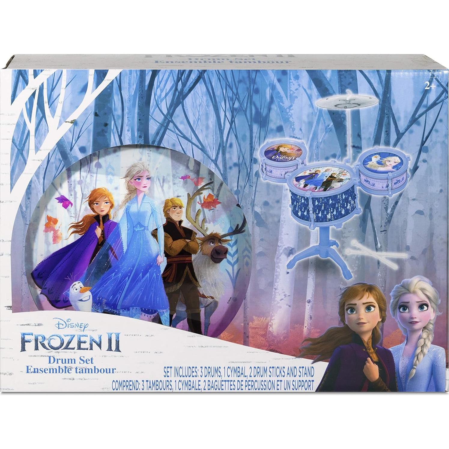 Kit de Batería Musical Frozen 2 - 3 Tambores y Platillo
