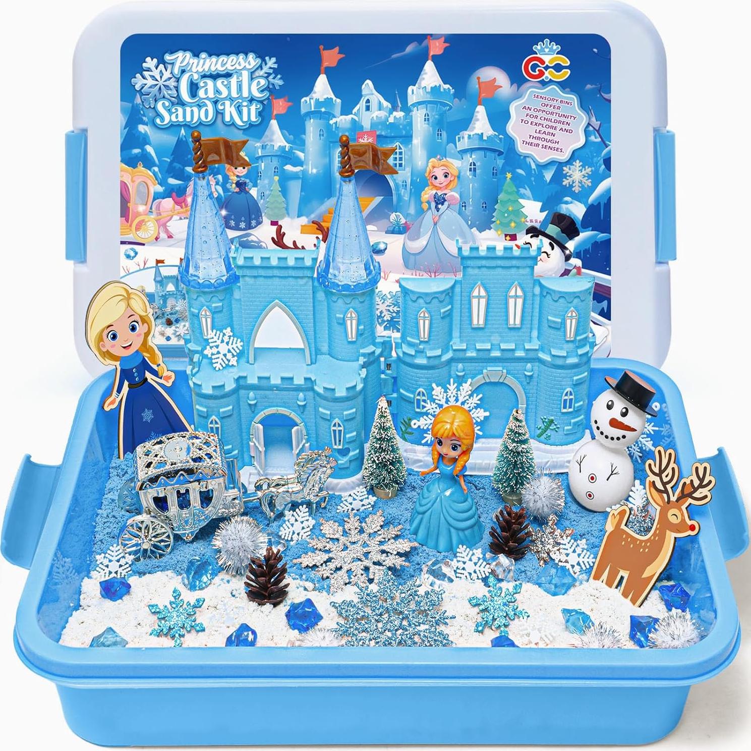 Kit de Caja Sensorial G.C con Arena de Juego y Moldes